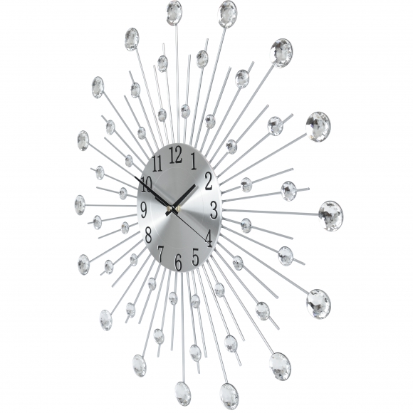Zegar Ścienny z Kryształkami 50cm