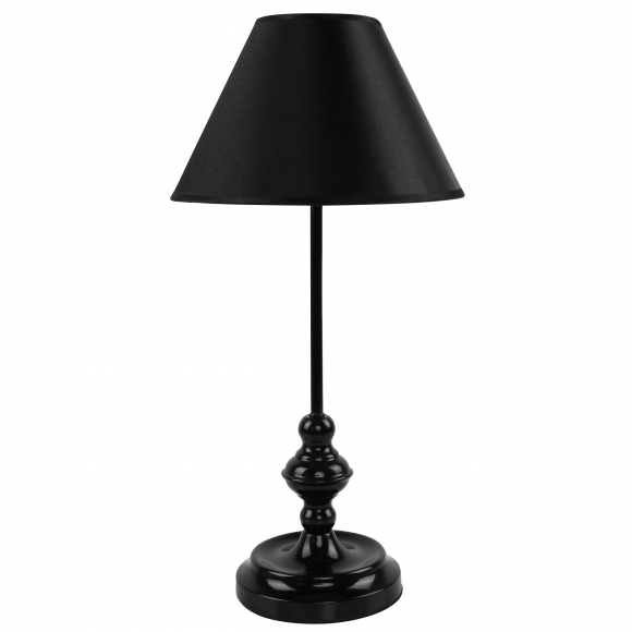 Lampka Nocna Czarna GLAMOUR ARTE 43 cm