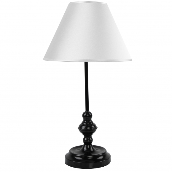 Lampka Nocna Czarno-Biała GLAMOUR ARTE 46 cm