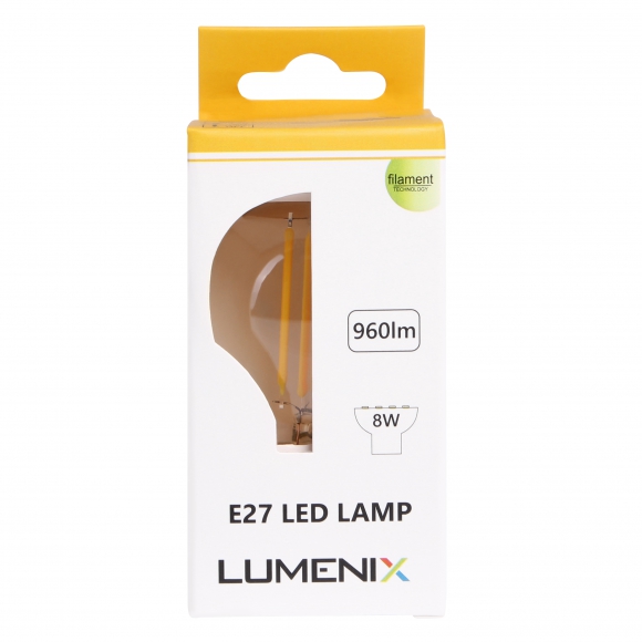 Żarówka EDISON LED E27 8W ciepła barwa światła