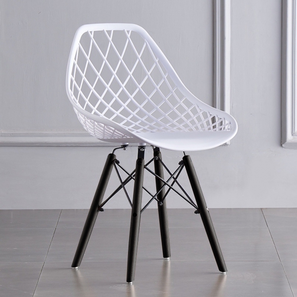 Krzesło Kuchenne Ażurowe MILANO II Białe