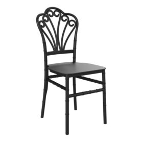Krzesło Plastikowe Czarne RETRO ARON