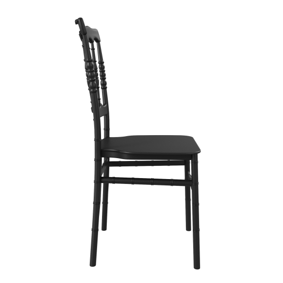 Krzesło Plastikowe Czarne EMILA