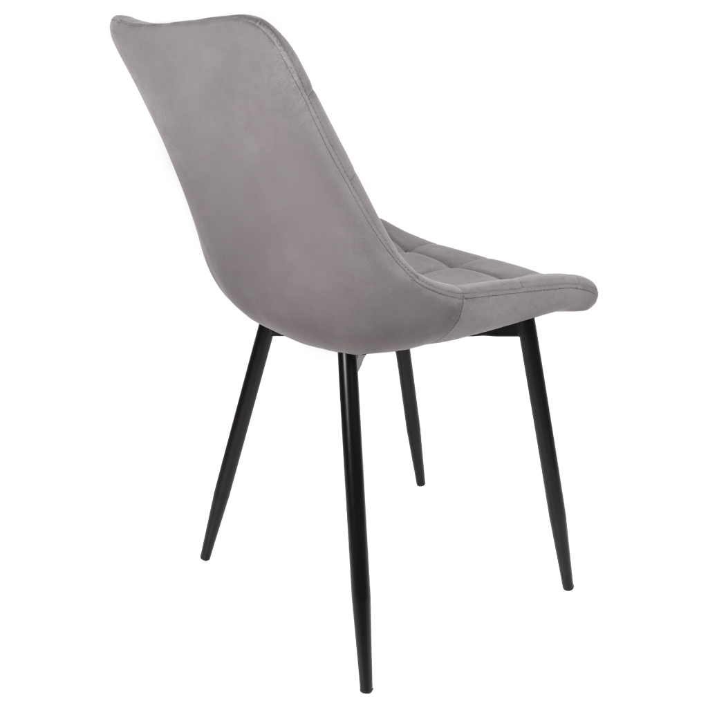 Krzesło Tapicerowane Szare VIKA