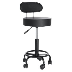 Taboret kosmetyczny czarny EMMA