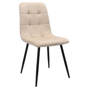Krzesło tapicerowane beżowe ARIA