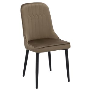 Krzesło welurowe brązowe DARIA