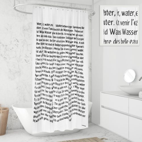 Zasłona Prysznicowa 180x200cm SAYINGS WHITE