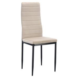 Krzesło welurowe beżowe AXELL