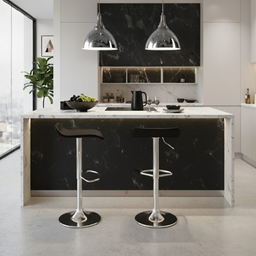 Hoker czarny zestaw 2 sztuki PROFILOWANY