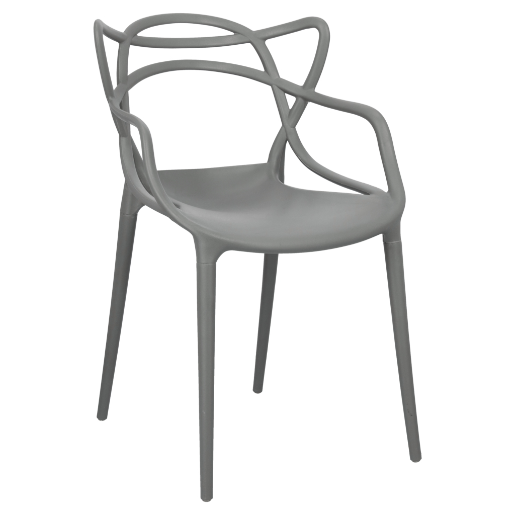 Krzesło ażurowe szary UNO